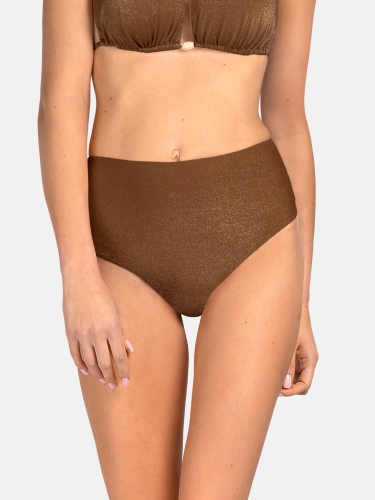 Figi brazyliany z wysokim stanem - Brązowy Lurex_D-LG1-BR-24_przód